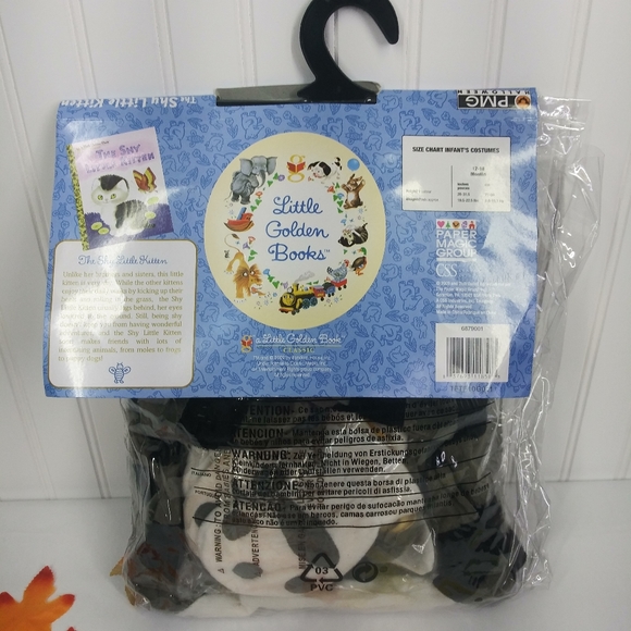 Little Golden Book The Shy Little Kitten Halloween Outfit Infant Size 12-18 M - Picture 3 of 9